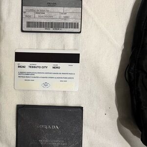 Prada Nero Tessuto City Bag